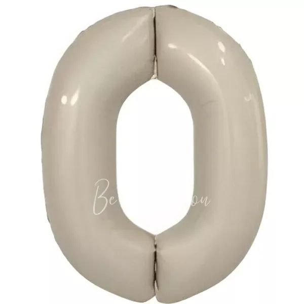 40" Foil numbers 0 Mystic Cream