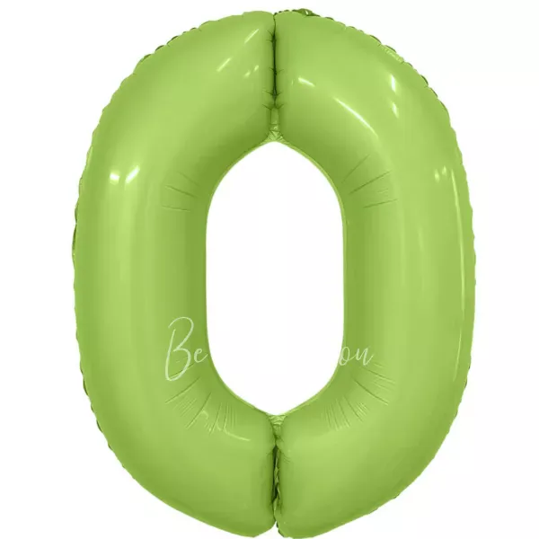40" Foil numbers 0 Mystic Pistachio 