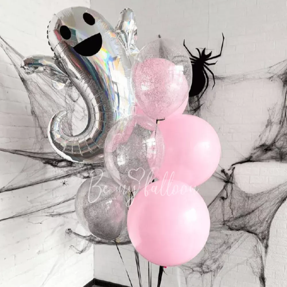 Happy Ghost Halloween Balloon bouquet 