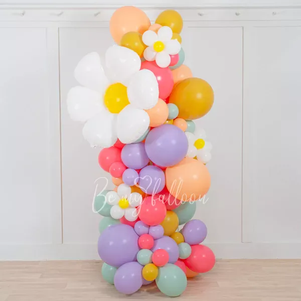 Organic balloon column "Flowers"