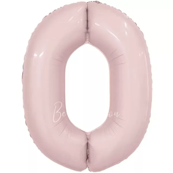 40" Helium foil gloss Rose Powder Number 0 balloon