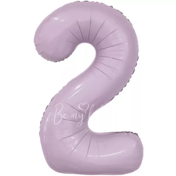 40" Helium foil gloss Orchid Number 2 balloon