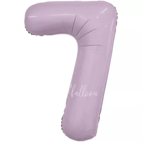 40" Helium foil gloss Orchid Number 7 balloon
