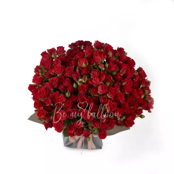 Red Rose Spray Bouquet Superb x Darcey