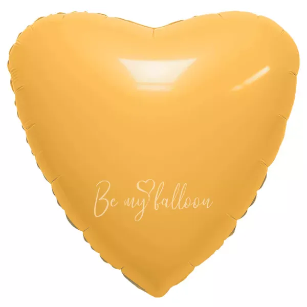 18" Apricot heart foil shape 