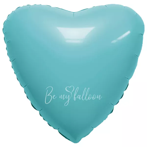 18" Aquamarine heart foil shape