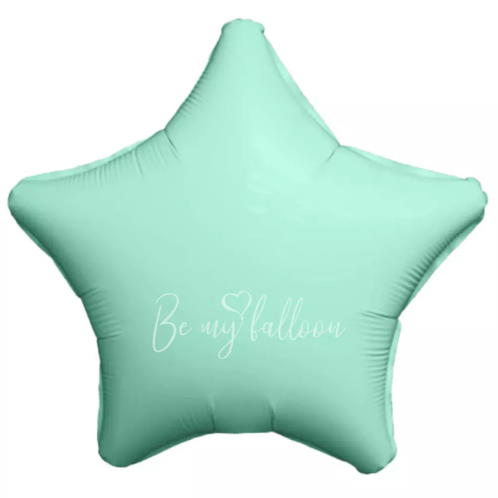 18" Воздушный шар из фольги Звезда ментол