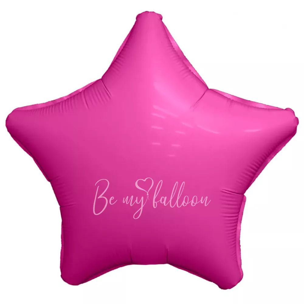 18" Воздушный шар из фольги Звезда гранатовая