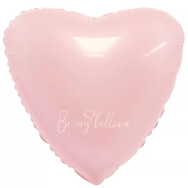 18" Rose powder heart foil shape