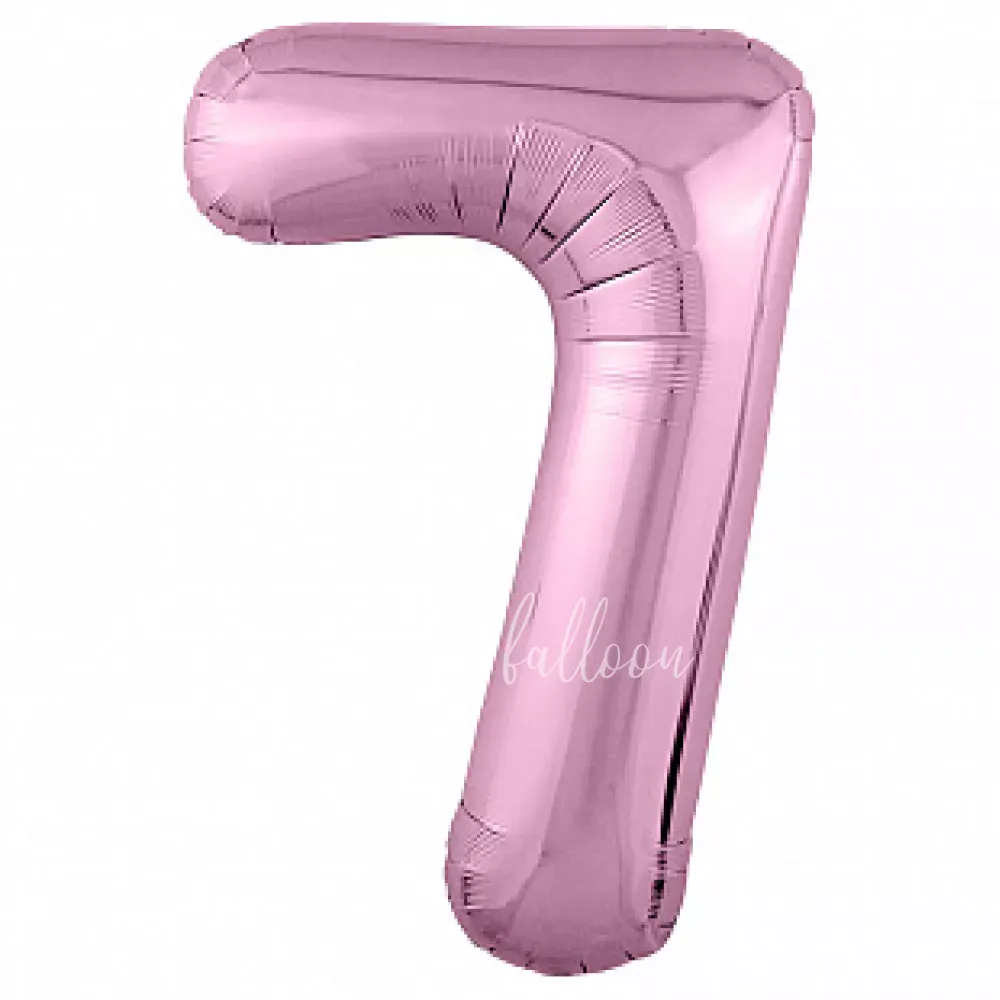 40" Гелевая Цифра "7"  из фольги Фламинго Slim в упаковке