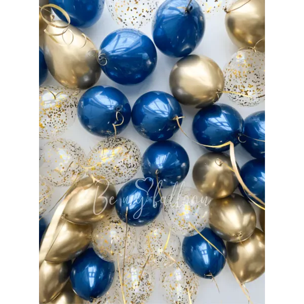 Balloons under the ceiling "Blue and gold dream"