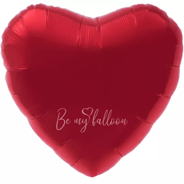 19" Helium foil gloss Red Heart balloon