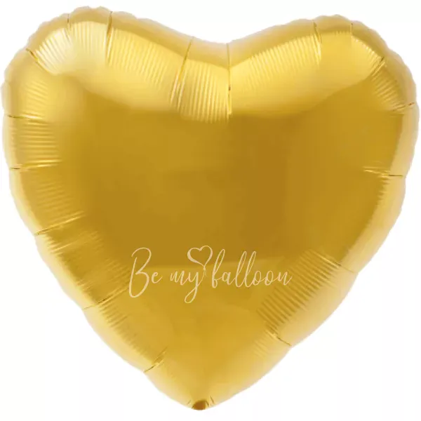 30" Helium foil gloss Gold Heart balloon