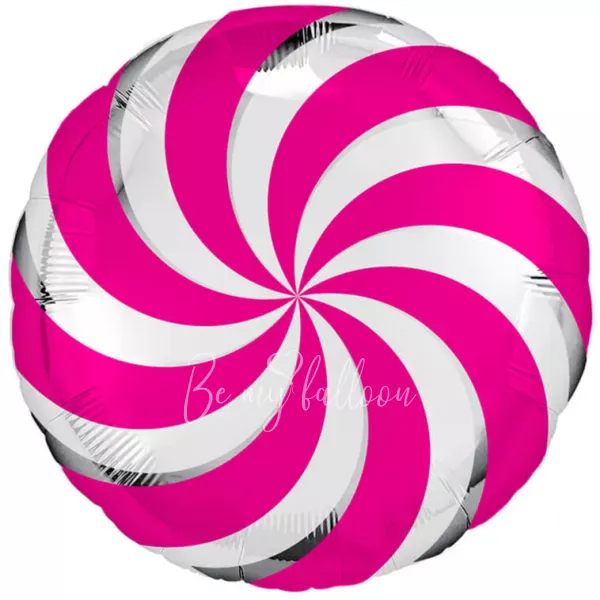 18" Helium foil gloss Fuchsia Candy round balloon
