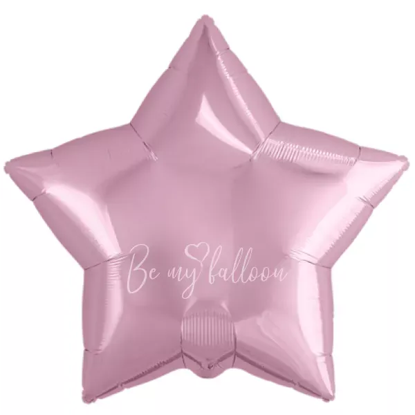 21" Helium foil gloss Pink Star balloon