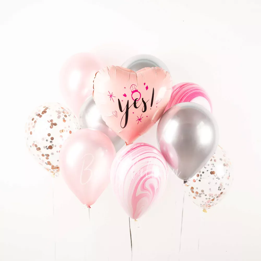 She said Yes! Balloon Bouquet