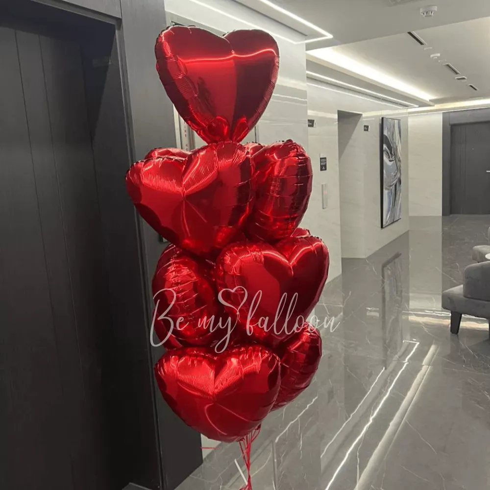 19" Foil Balloons Heart Red