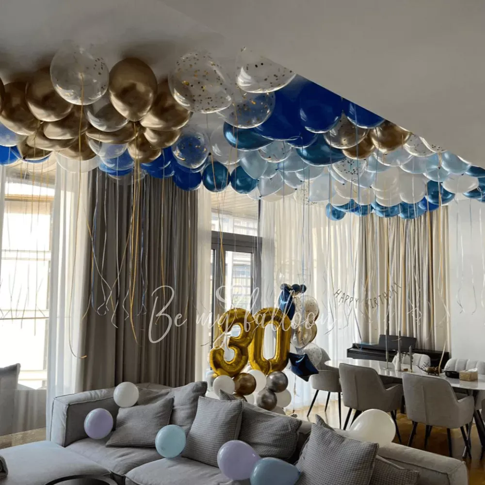 100 ceiling helium balloons standard