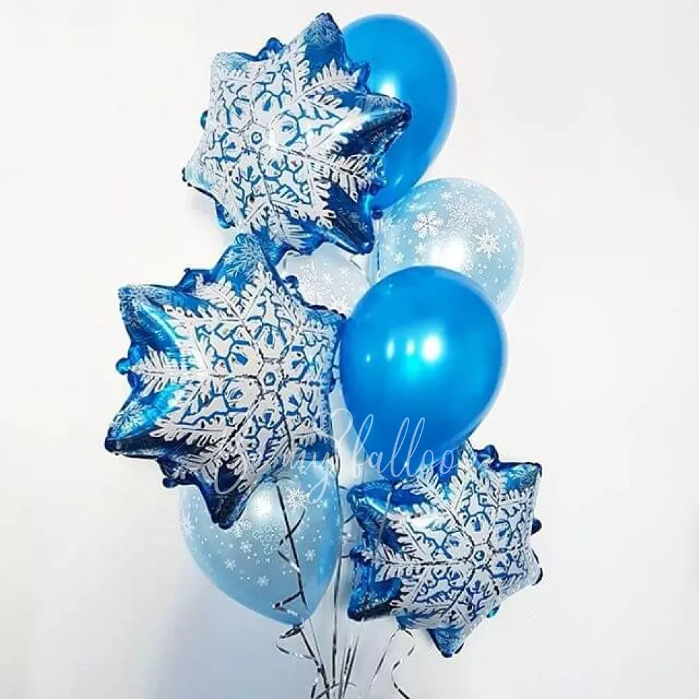 20" Helium foil Snowflake balloon