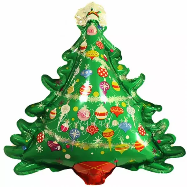 38" Helium foil Christmas Tree with Presents balloon
