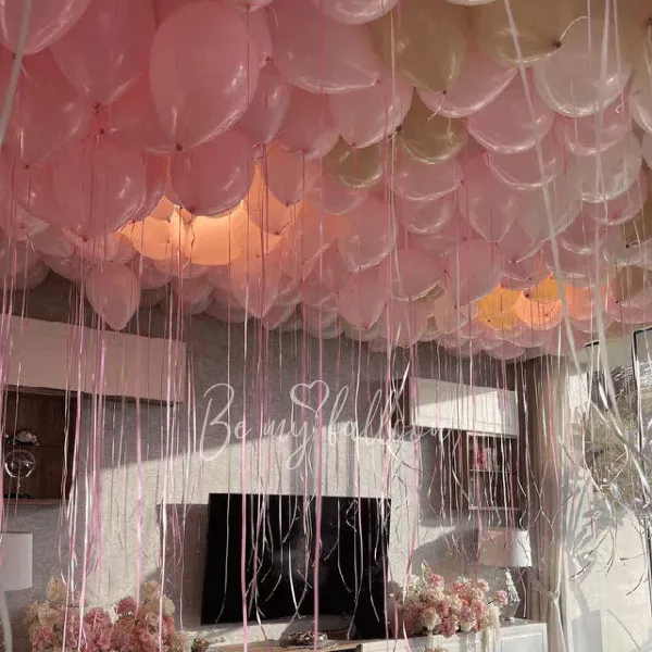 100 بالونة هيليوم سقفية قياسية