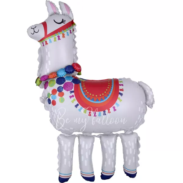 96x147cm Air-filled foil Big Llama Air walker balloon