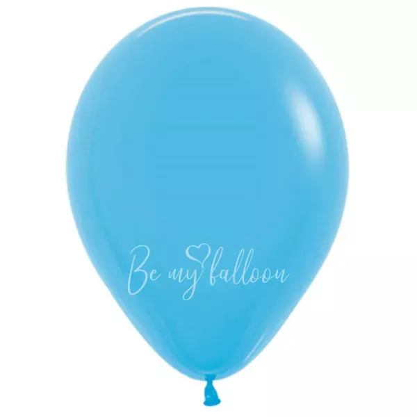12" Helium fashion light blue 040 plain balloon