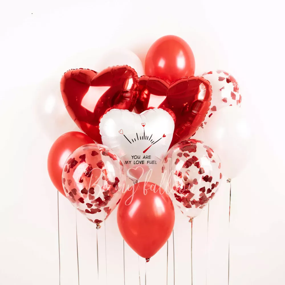 Happy Valentines You are my love fuel! Balloon Bouquet