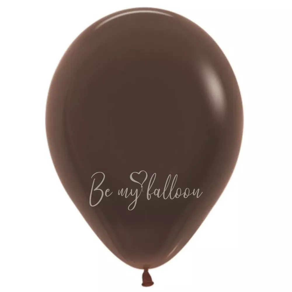 12" Helium fashion chocolate 076 plain balloon