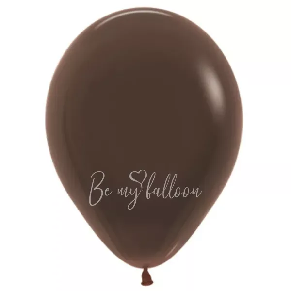 12" Helium fashion chocolate 076 plain balloon