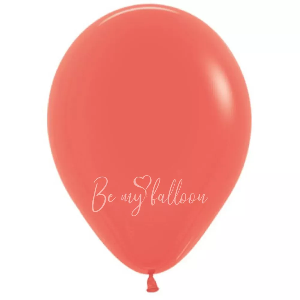 12" Helium fashion coral 063 plain balloon