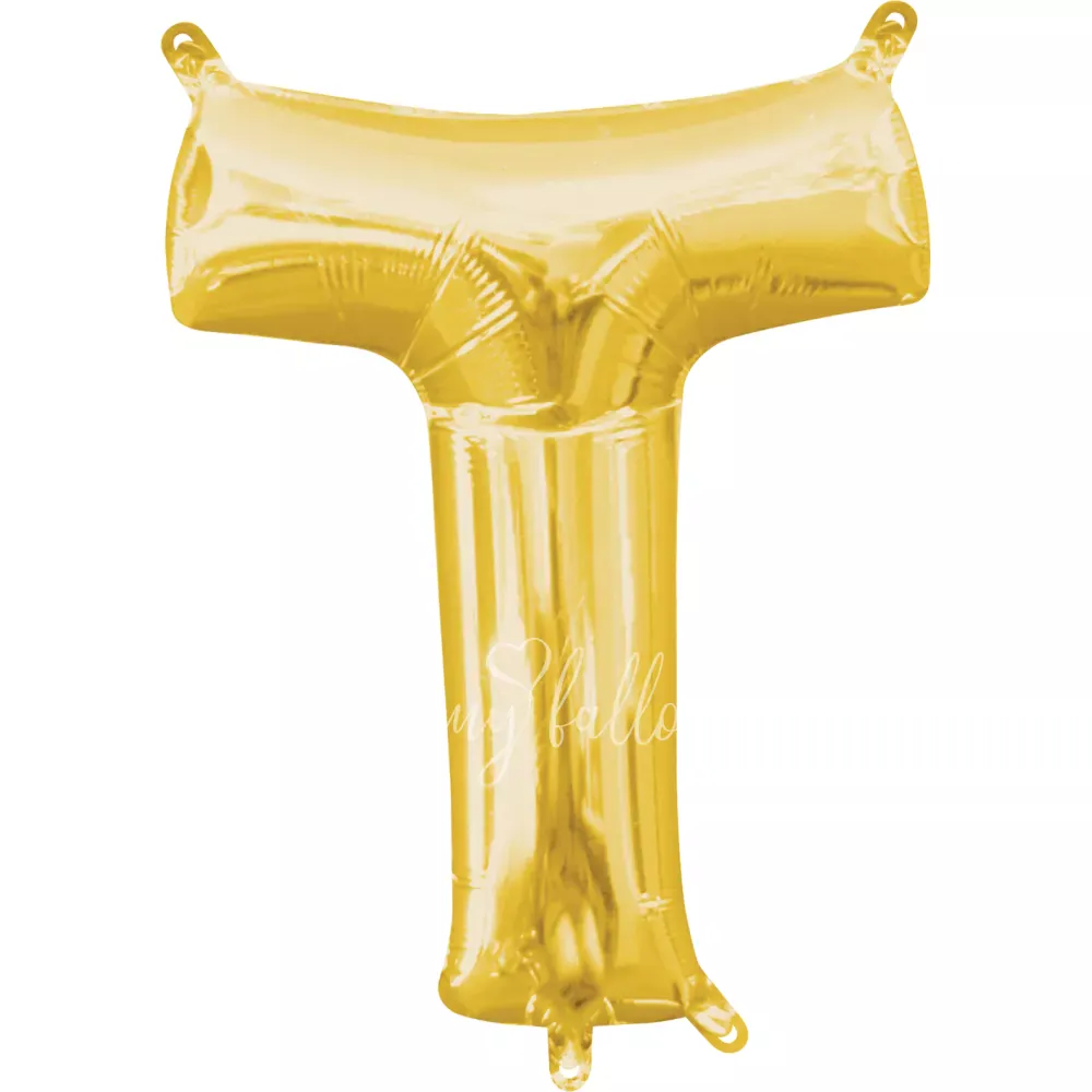 40" Шар из фольги Буква T золотой глянец