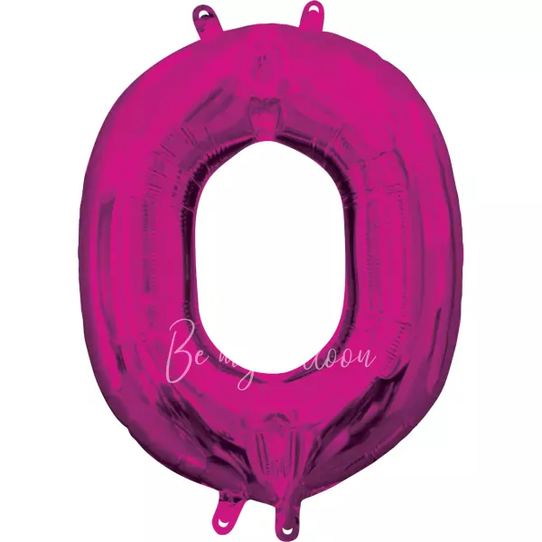 40" Helium foil gloss Fuchsia Letter O balloon