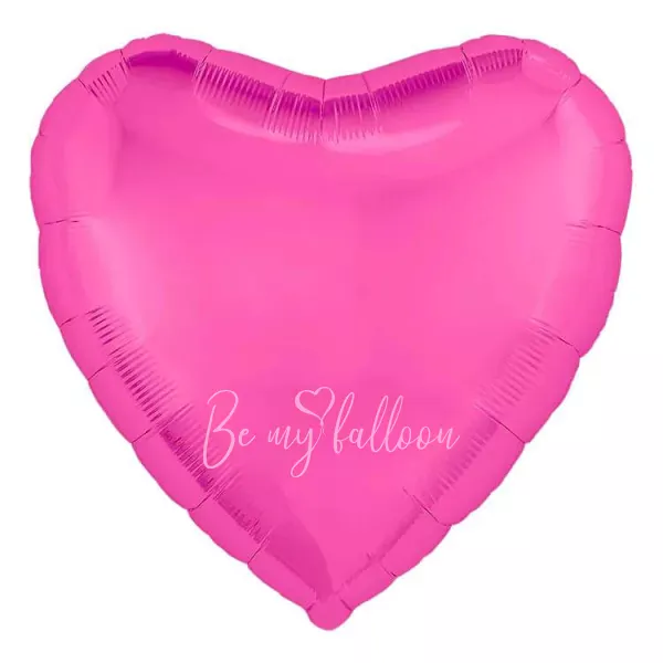 30" Helium foil gloss Fuchsia Heart balloon