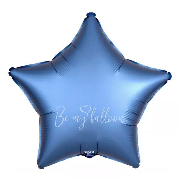 21" Helium foil satin Navy blue Star balloon