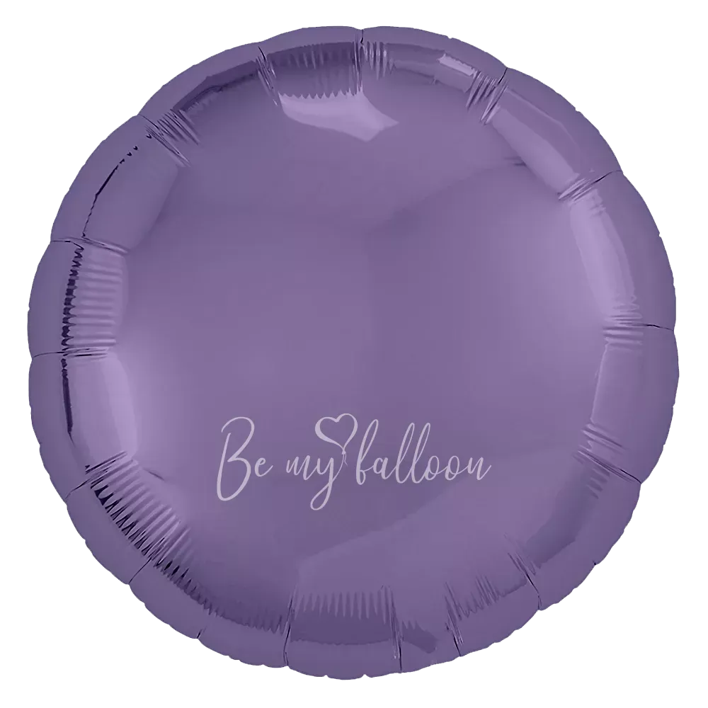 18" Helium foil gloss Grape purple Round balloon