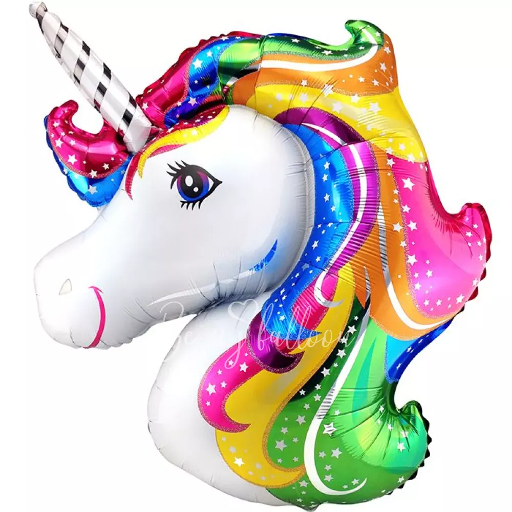 40" Helium foil Unicorn Head balloon