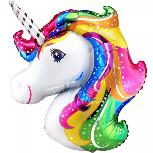 40" Helium foil Unicorn Head balloon