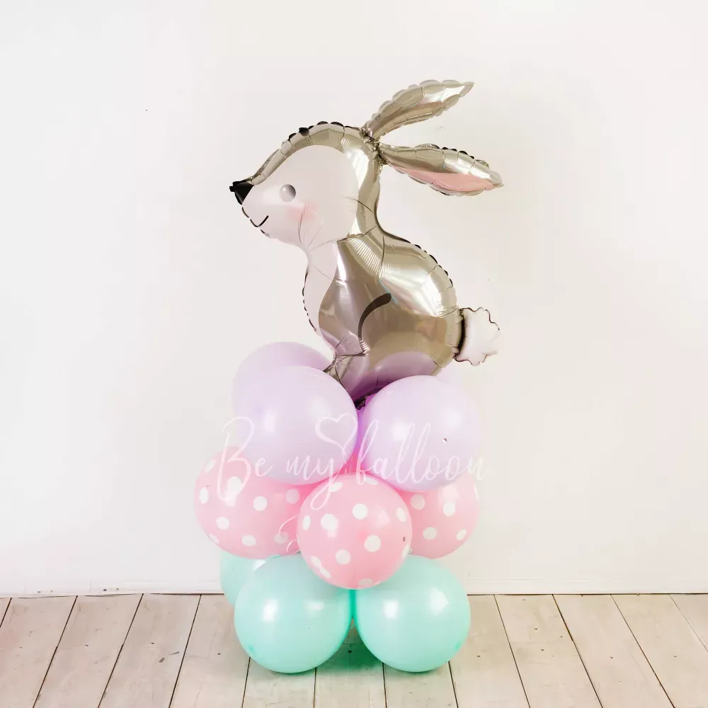 Bunny balloon composition