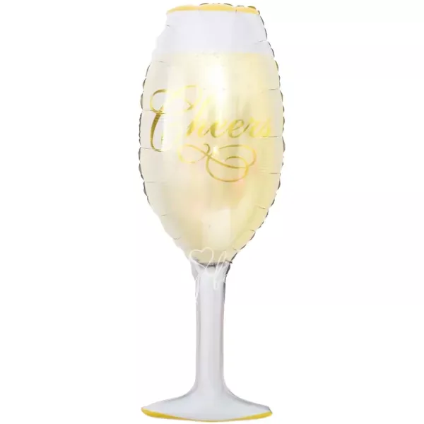 39" Helium foil Champagne Glass balloon