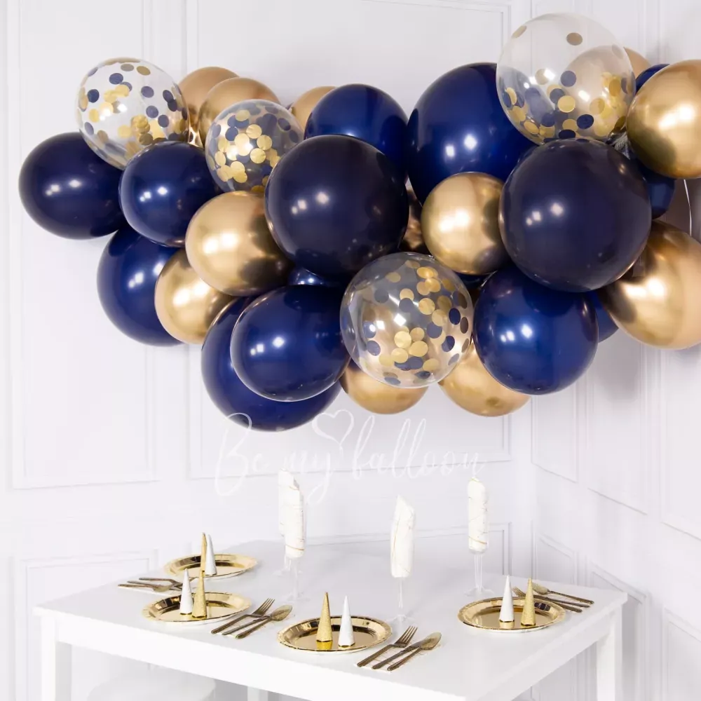 Midnight Blue Balloon Garland