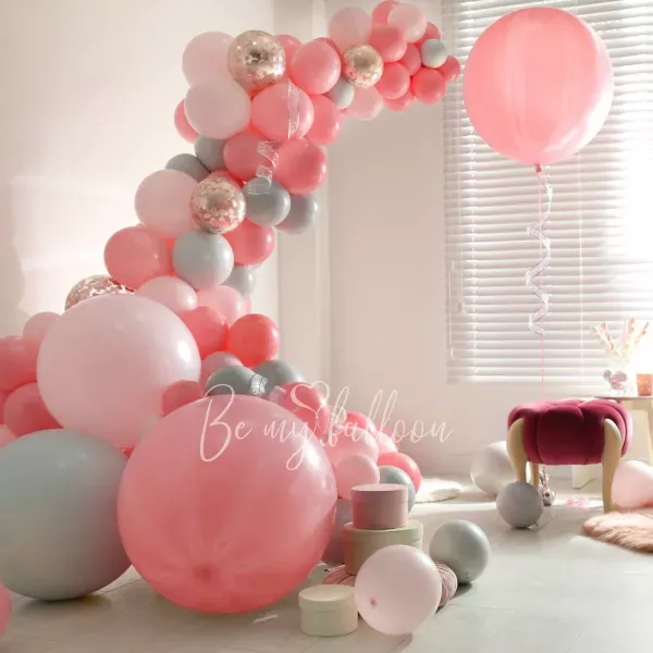 2.5 meter Soft Pink Organic Balloon Garland 