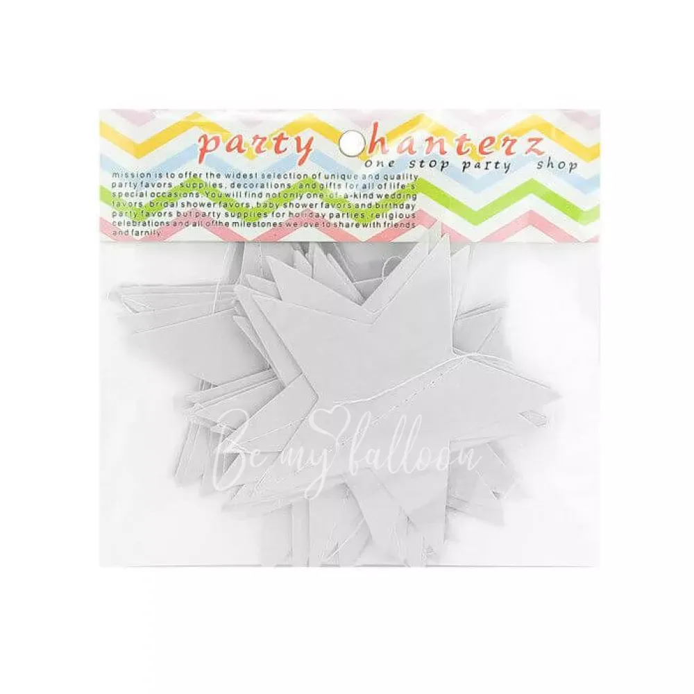 3.2 متر إكليل نجوم فضي