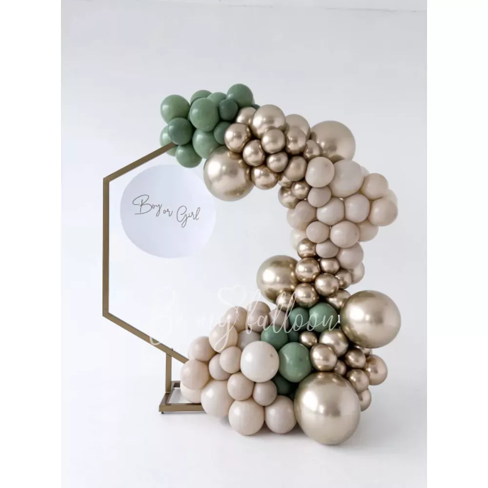 Balloon decoration for Gender party with metall frame Boy or Girl?