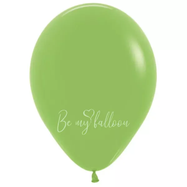12" Helium fashion lime green 031 plain balloon