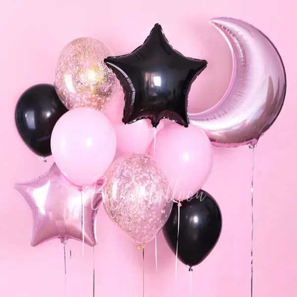 Crescent and the stars Midnight! Balloon Bouquet