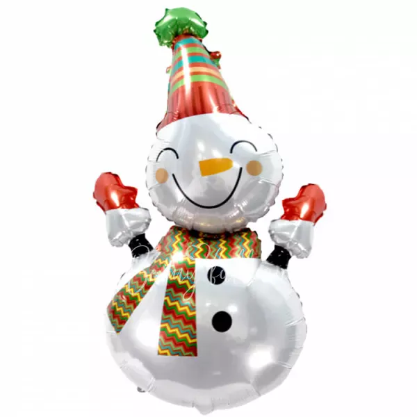 39" Helium foil Happy Snowman balloon
