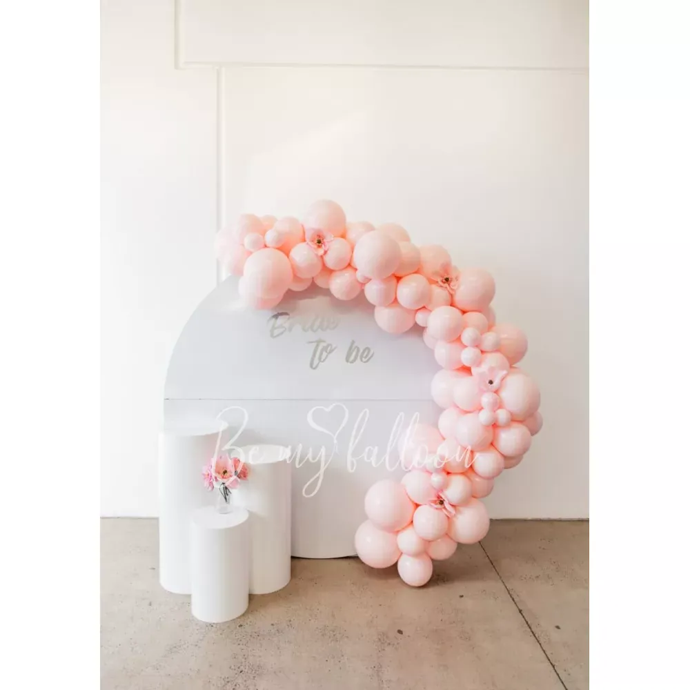 2m Wide Round Backdrop with 3 round stands