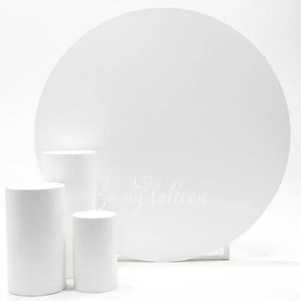 خلفية دائرية عريضة 2 متر مع 3 حوامل دائرية