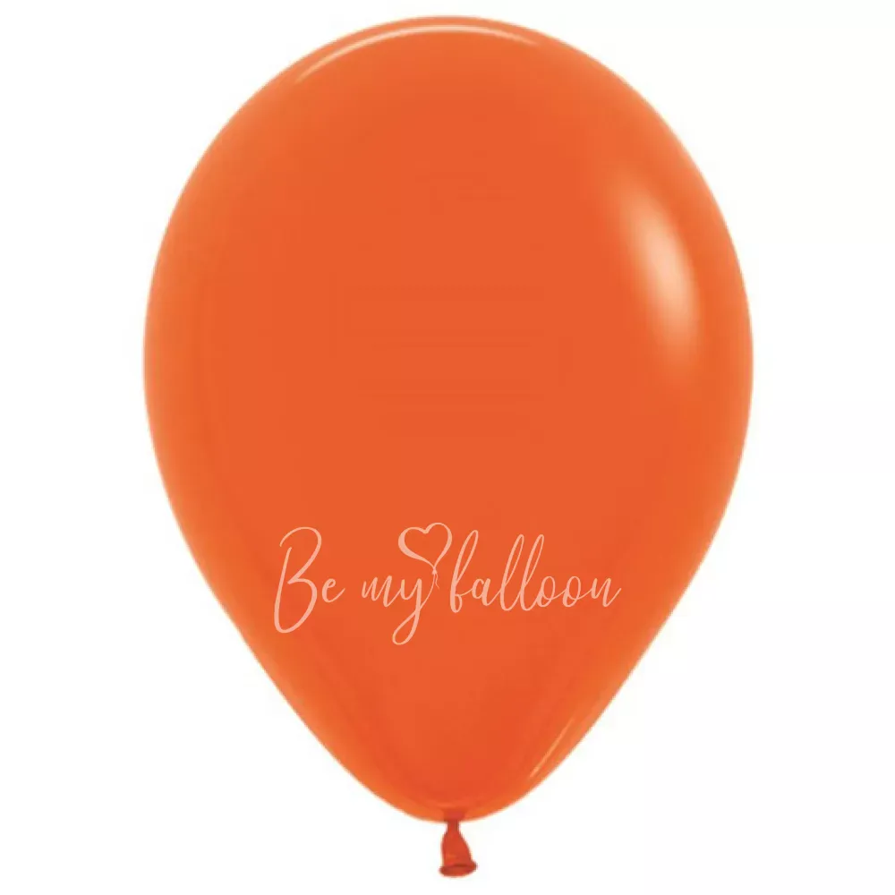 12" Helium fashion orange 061 plain balloon